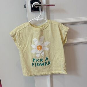 Zara Yellow Tee with Daisy Print